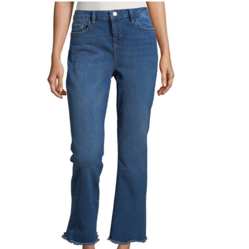 NWT Free People High Rise Raw Hem Cropped Jeans